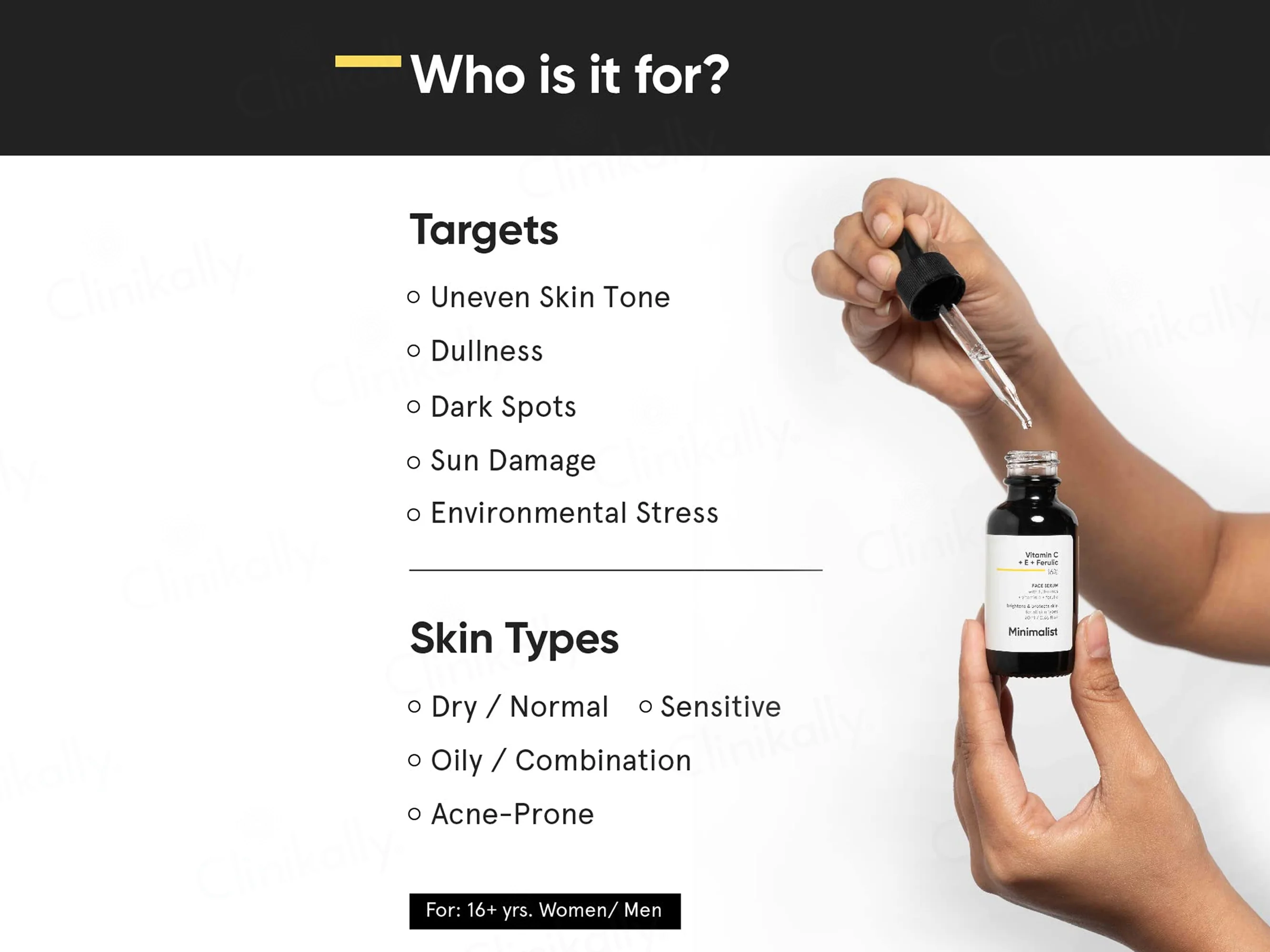 Minimalist 16% Vitamin C Face Serum with Vitamin E & Ferulic Acid - Image 3