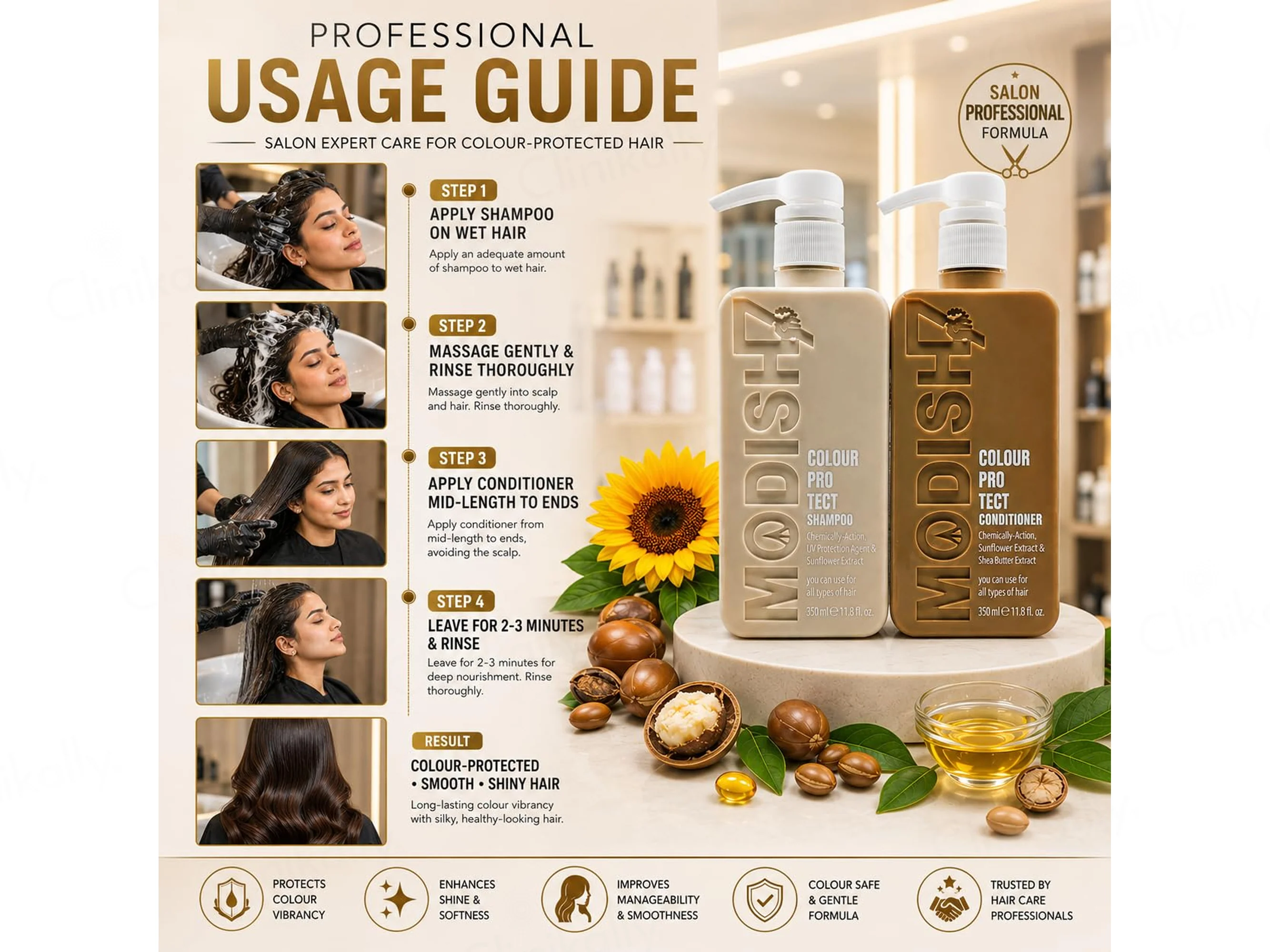Modish7 Colour Protect Shampoo + Conditioner Combo - Image 4