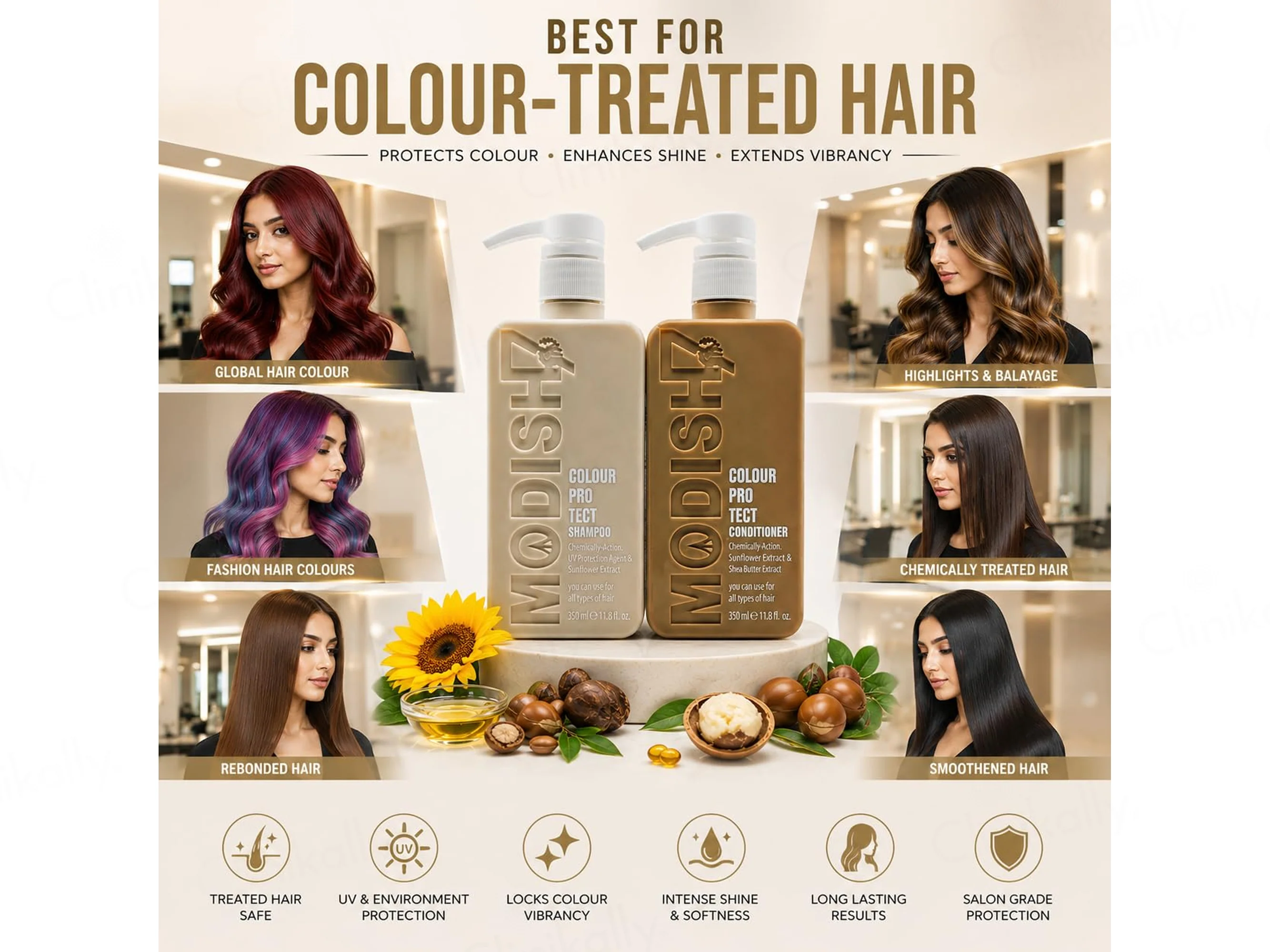 Modish7 Colour Protect Shampoo + Conditioner Combo - Image 5