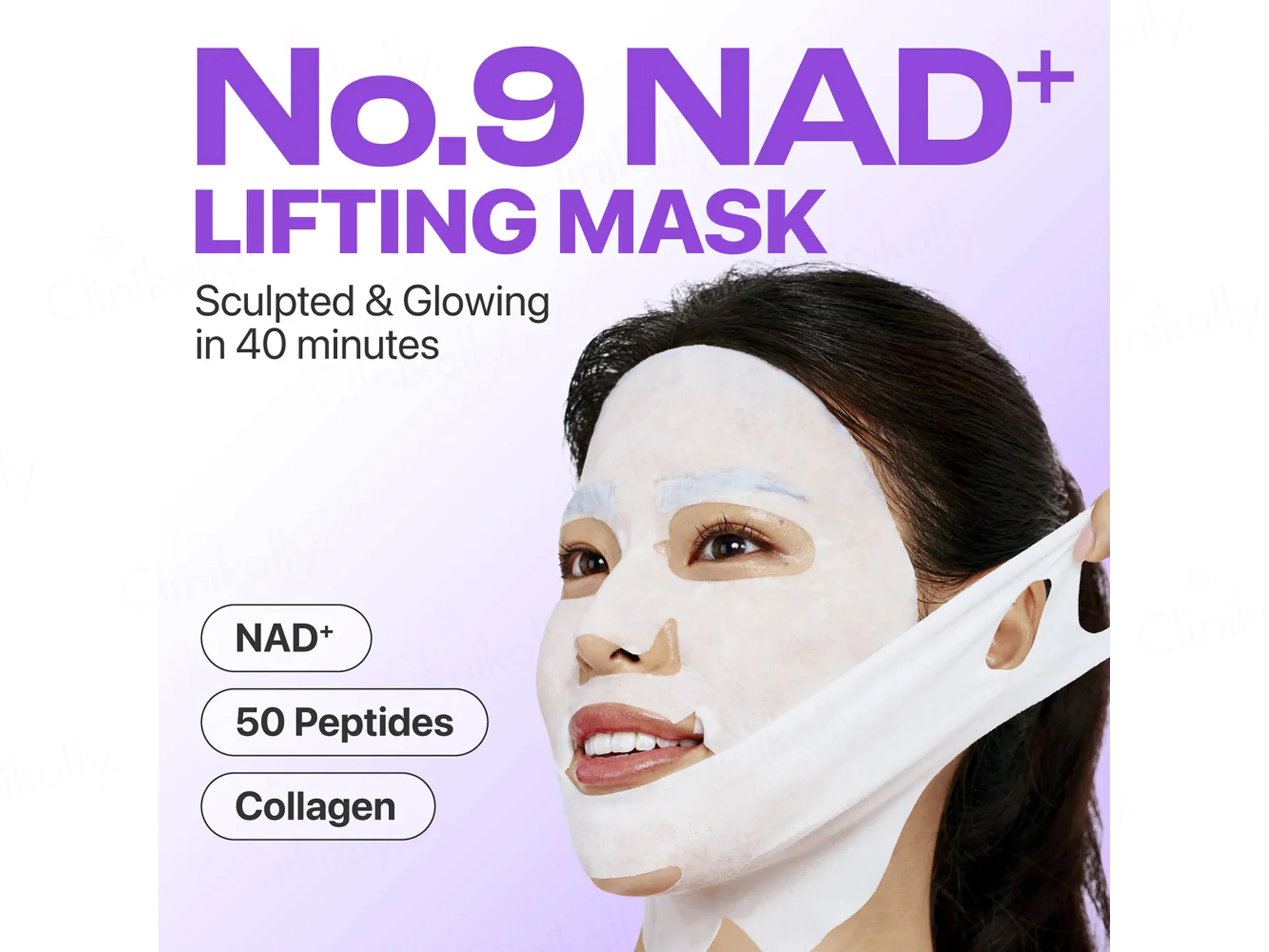 Numbuzin No.9 NAD+ Bio Lifting-Sil Lifting & Glowing Full Face Mask - Image 3