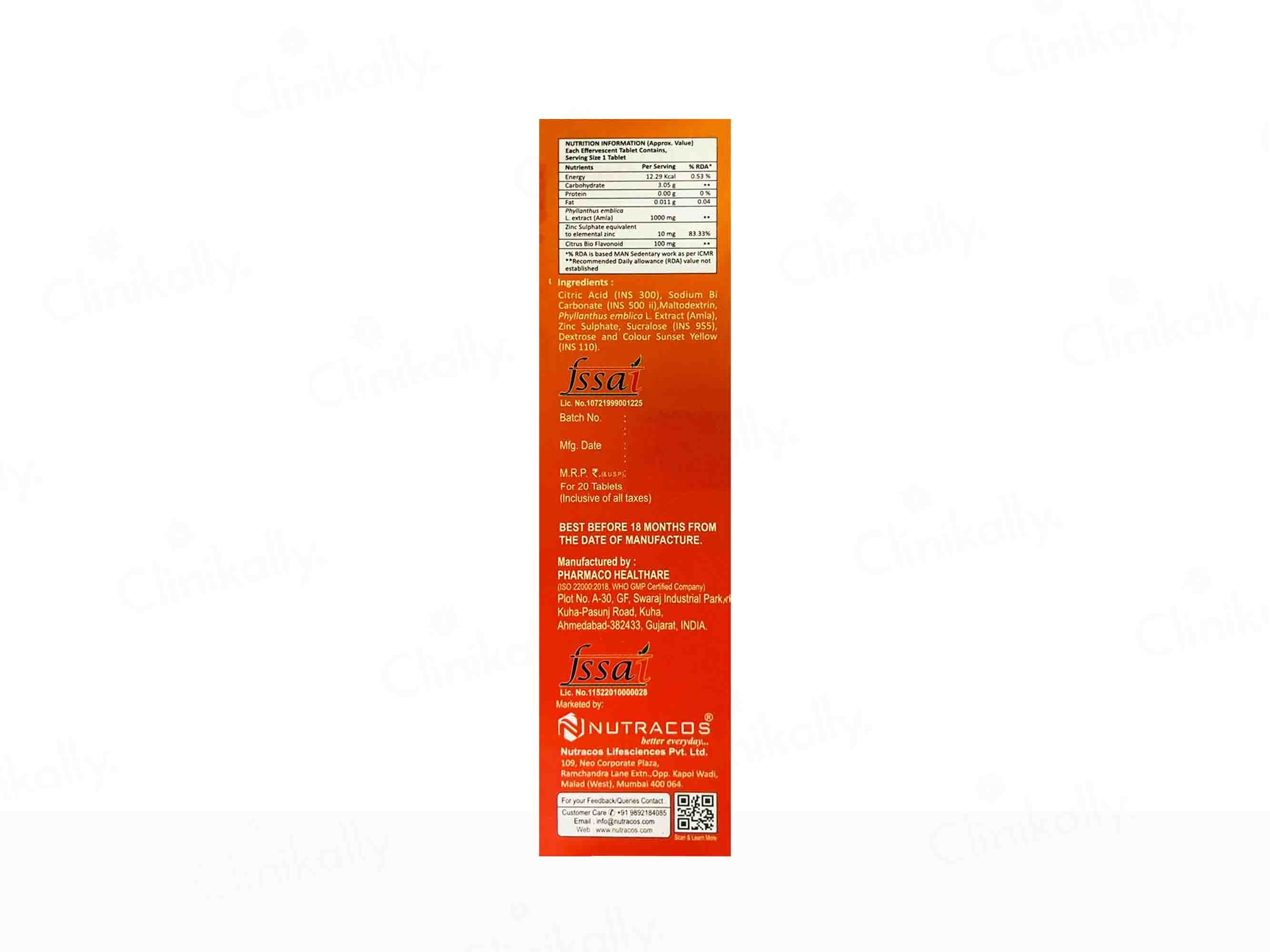 Nutra Fizz C 1000 Effervescent Tablet - Orange Flavour - Image 3