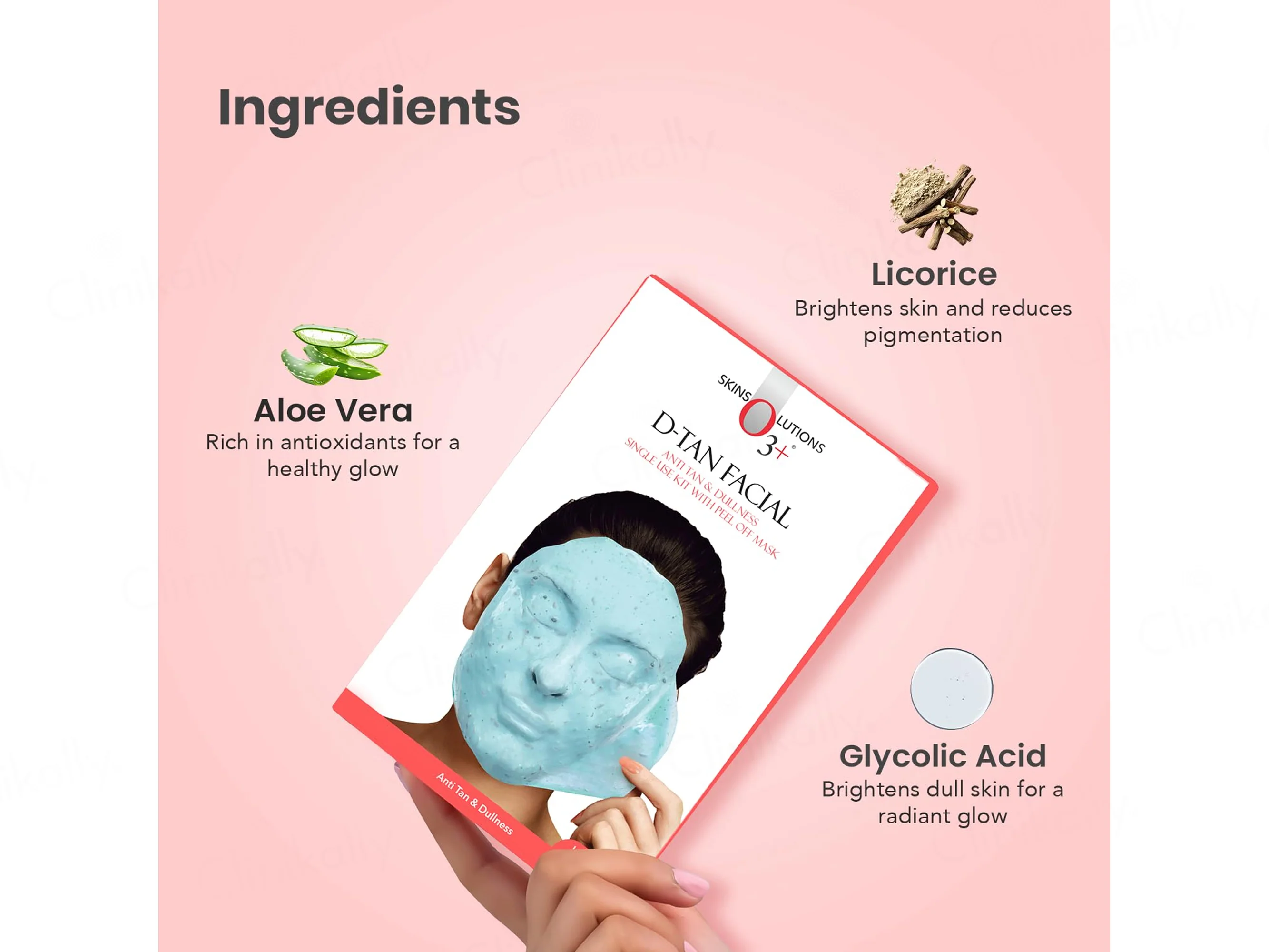 O3+ D-Tan Single Use Facial Kit - Image 3