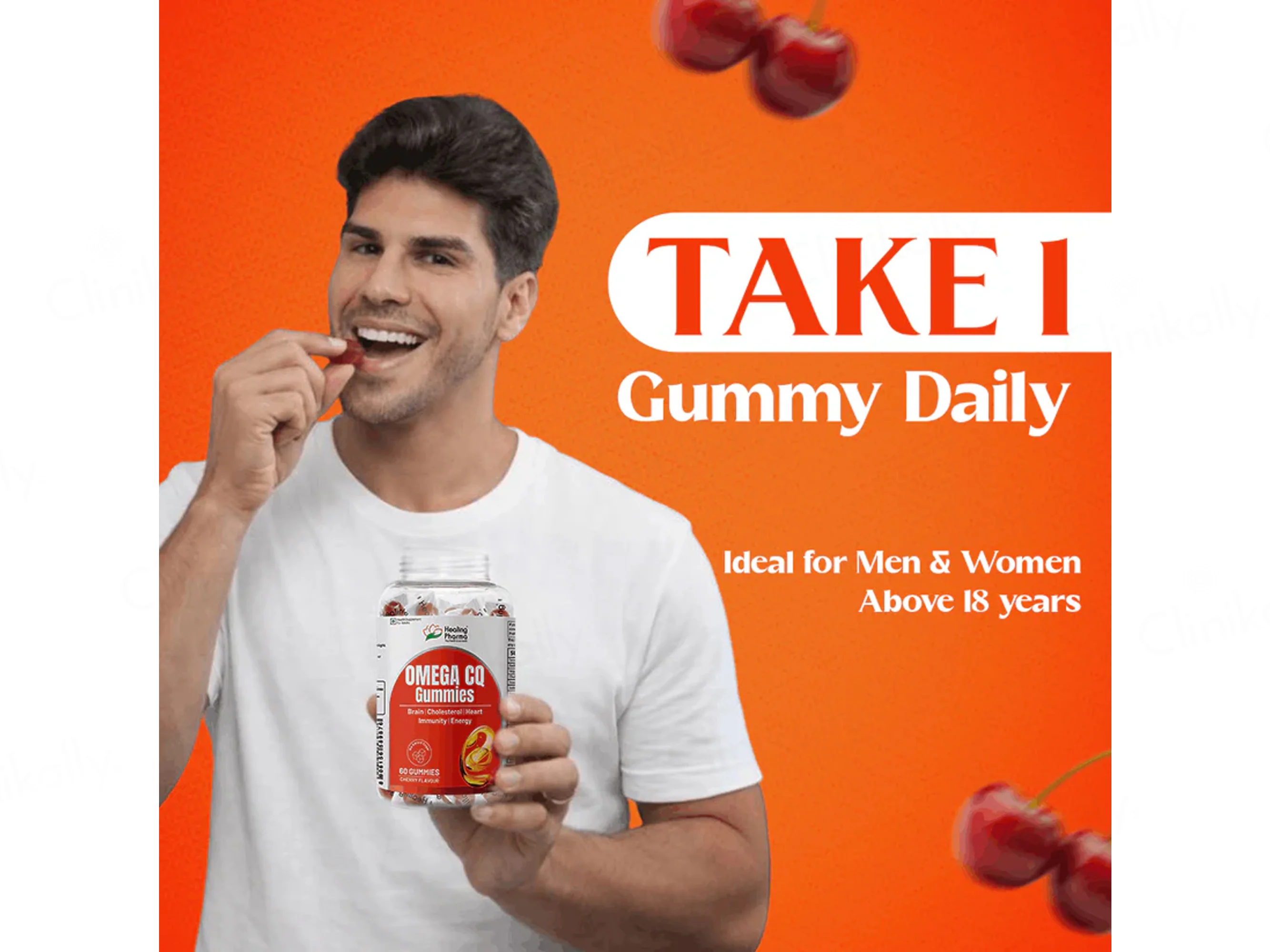 Omega CQ Gummies - Cherry Flavour - Image 2