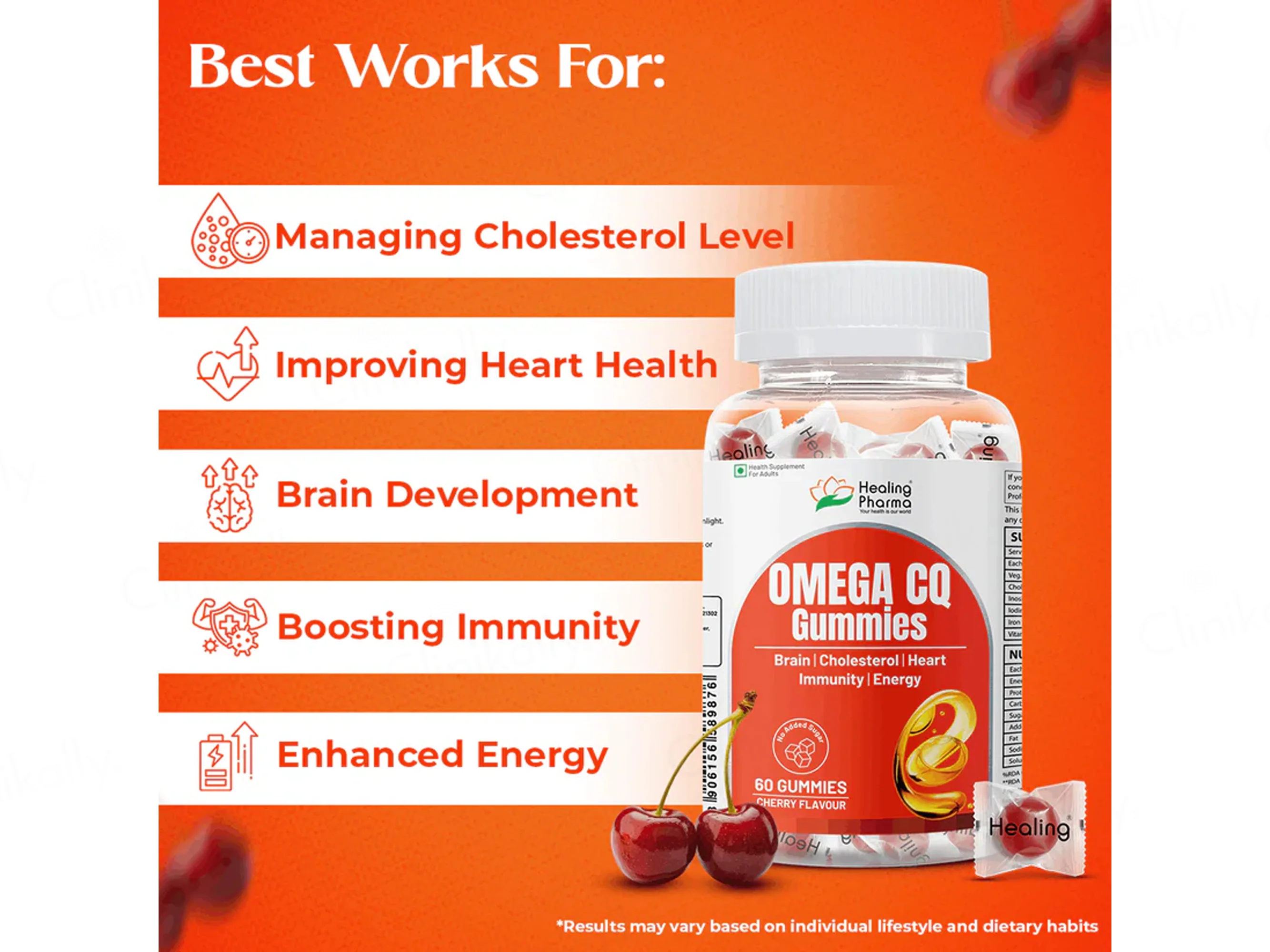 Omega CQ Gummies - Cherry Flavour - Image 5