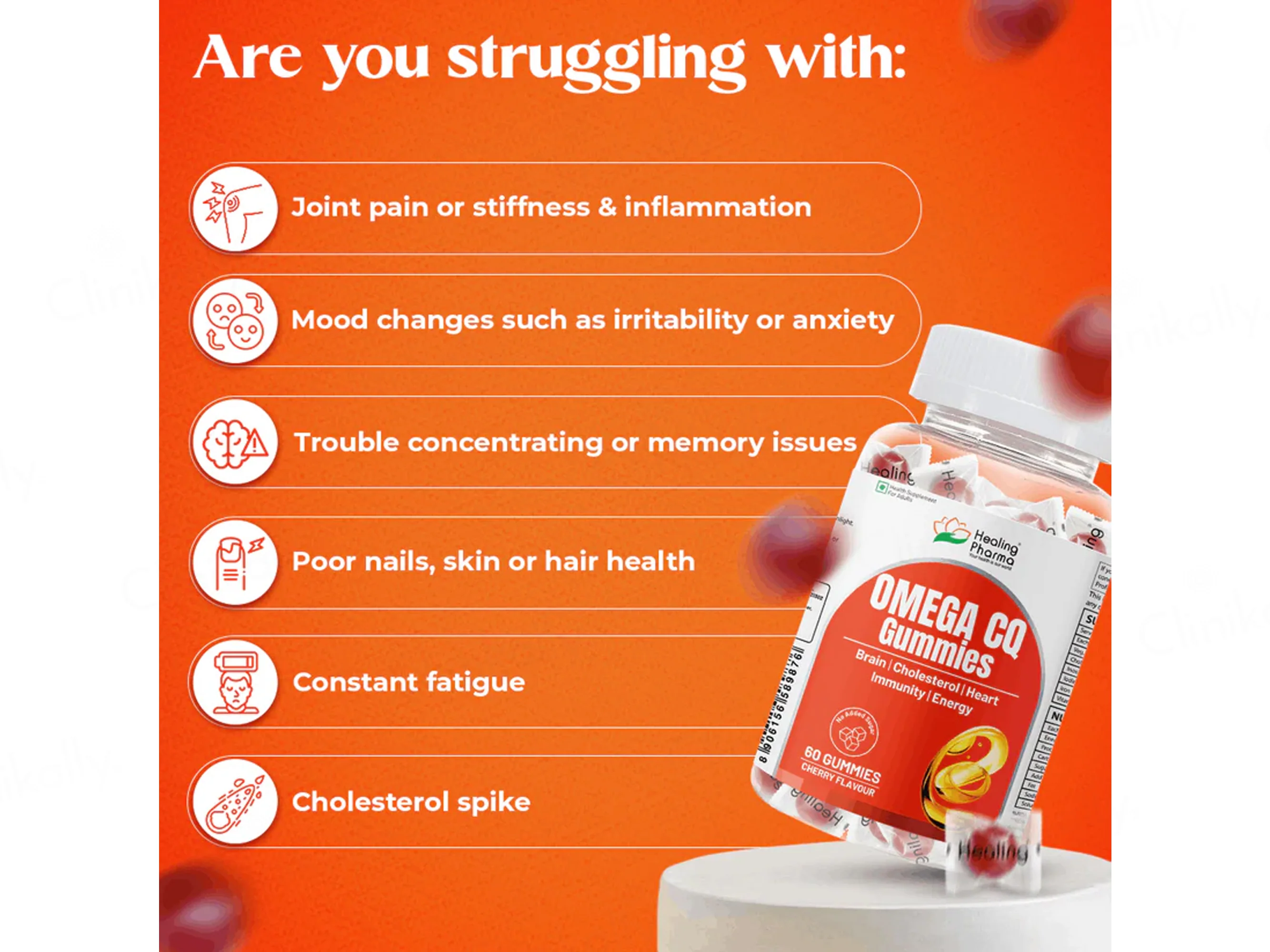 Omega CQ Gummies - Cherry Flavour - Image 6