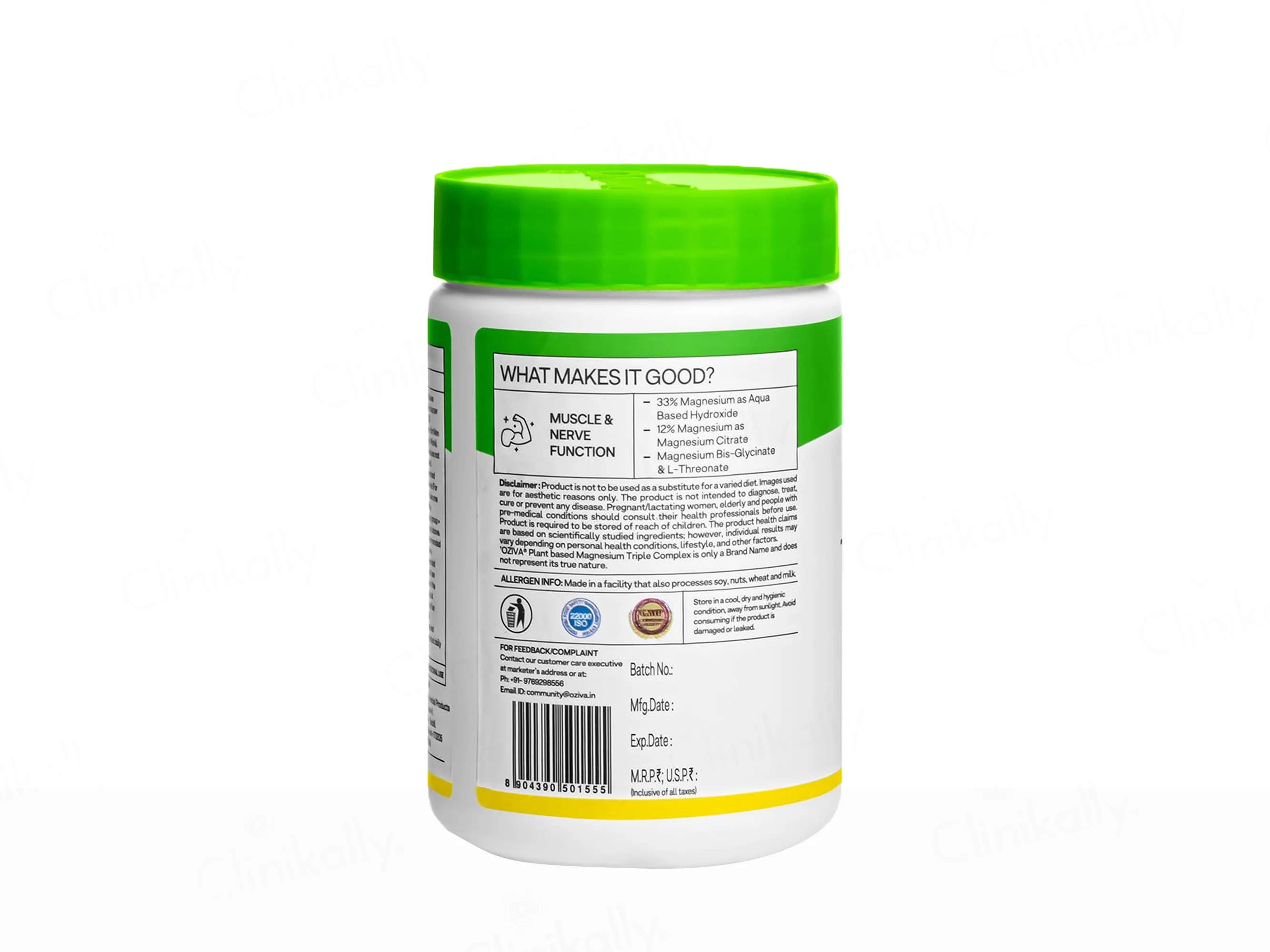 Oziva Magnesium Triple Complex Veg Tablet - Image 8