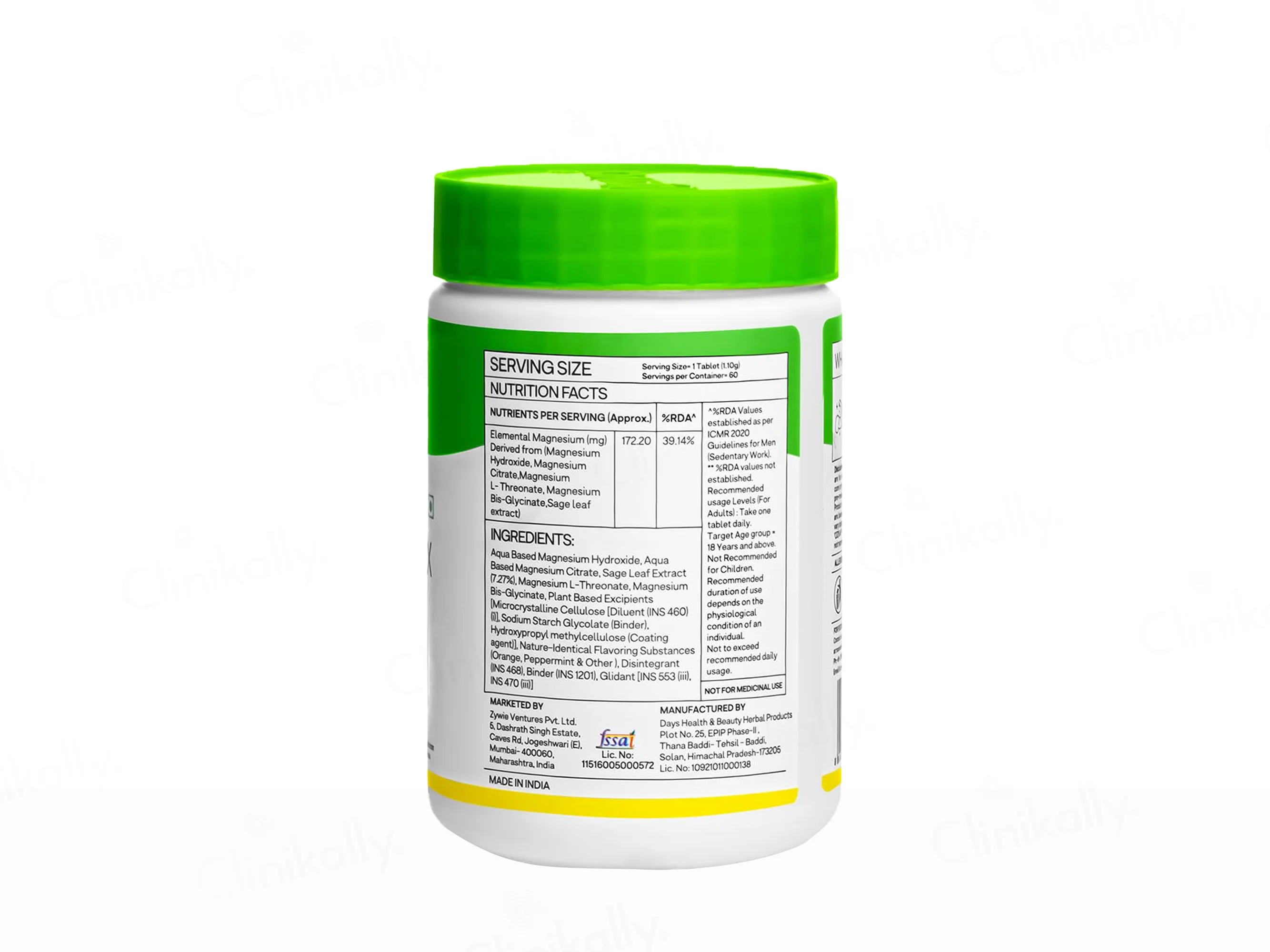 Oziva Magnesium Triple Complex Veg Tablet - Image 9