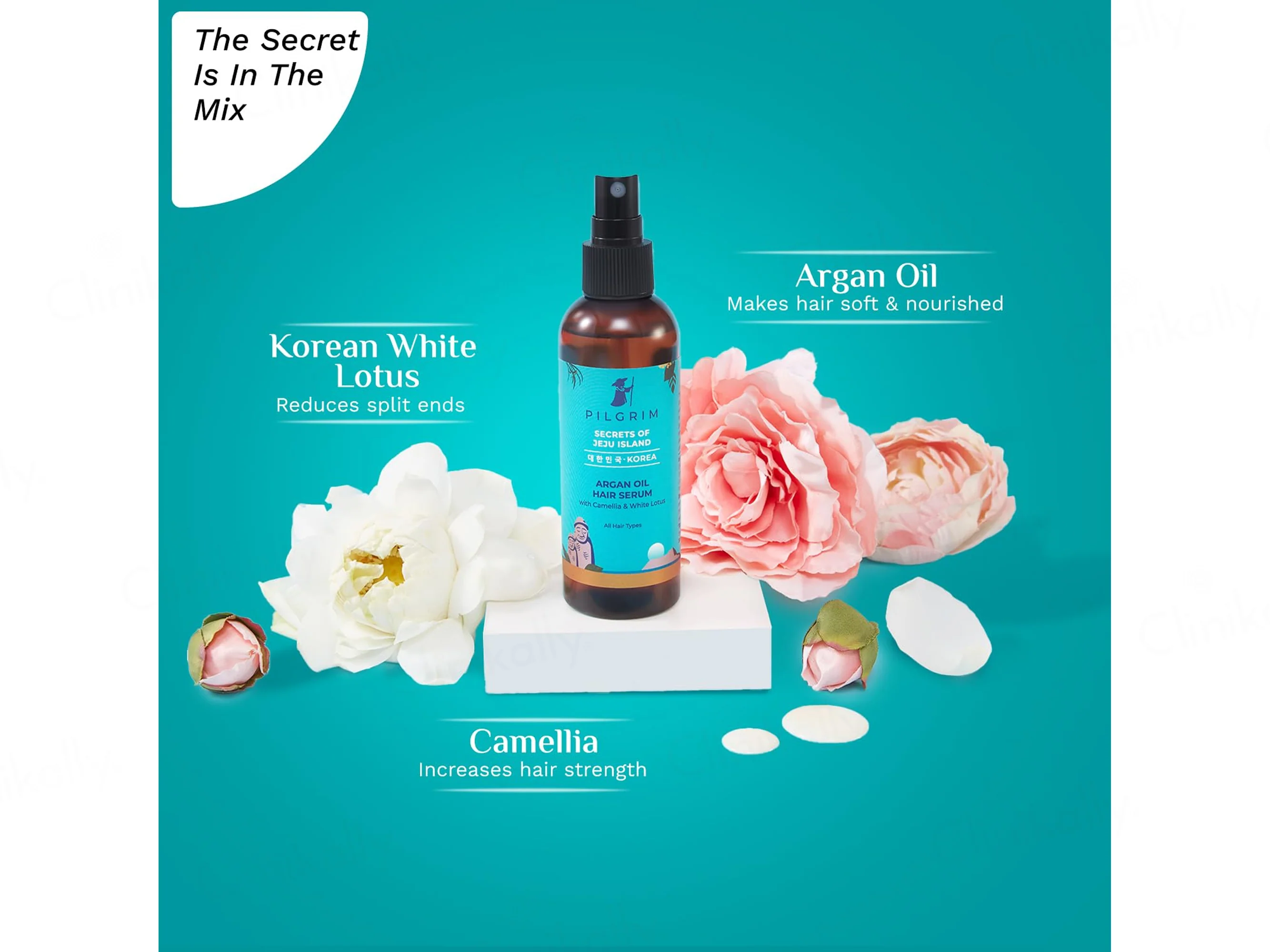 Pilgrim Argan Oil Hair Serum with Camellia & White Lotus - Image 2