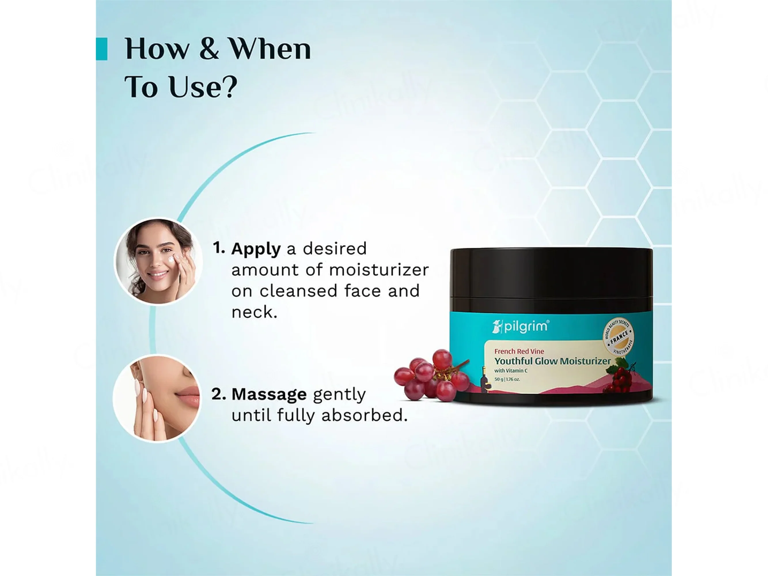 Pilgrim French Red Vine Youthful Glow Moisturizer - Image 6