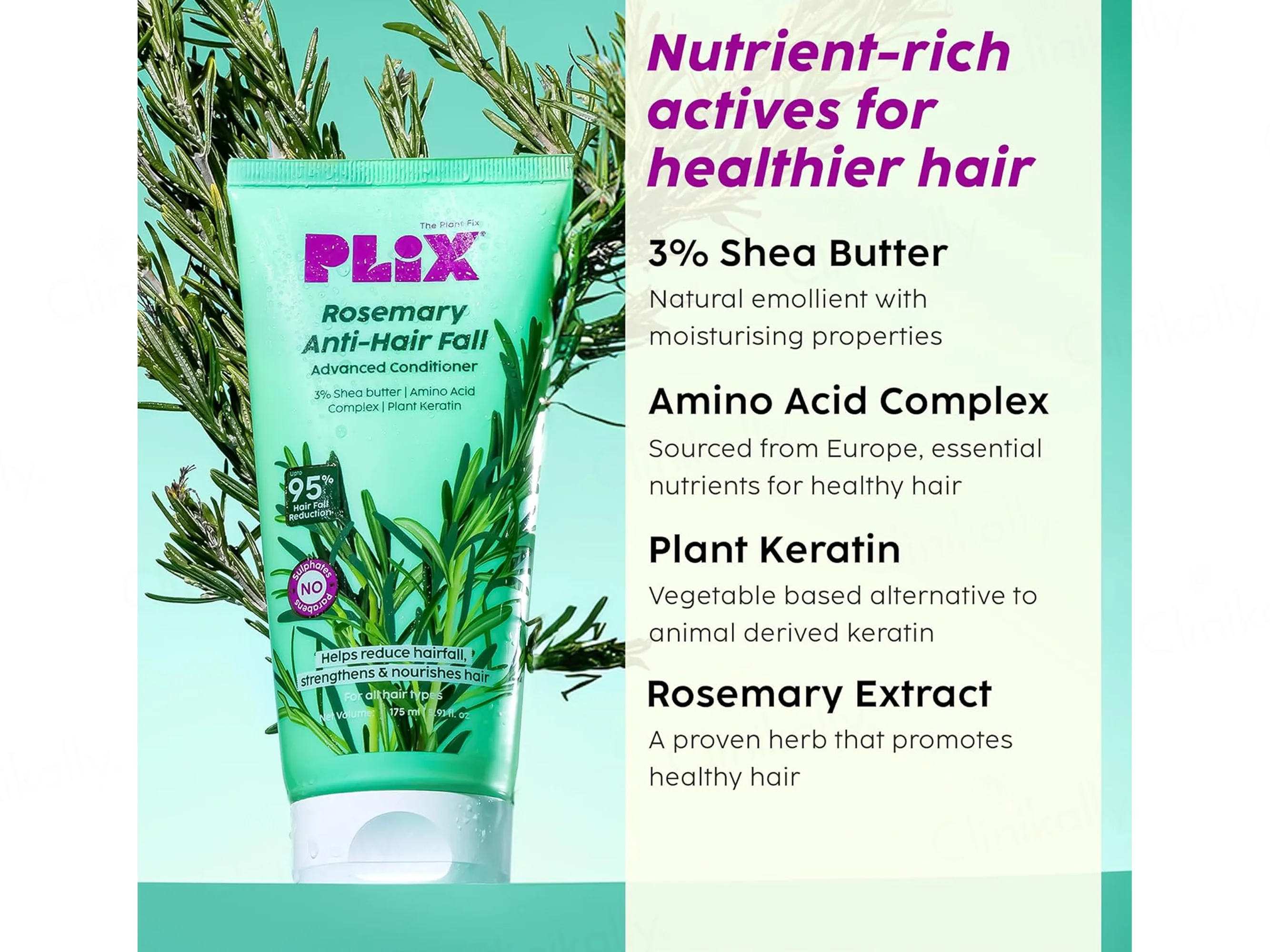 Plix Rosemary Anti-Hair Fall Advanced Conditioner - Image 2