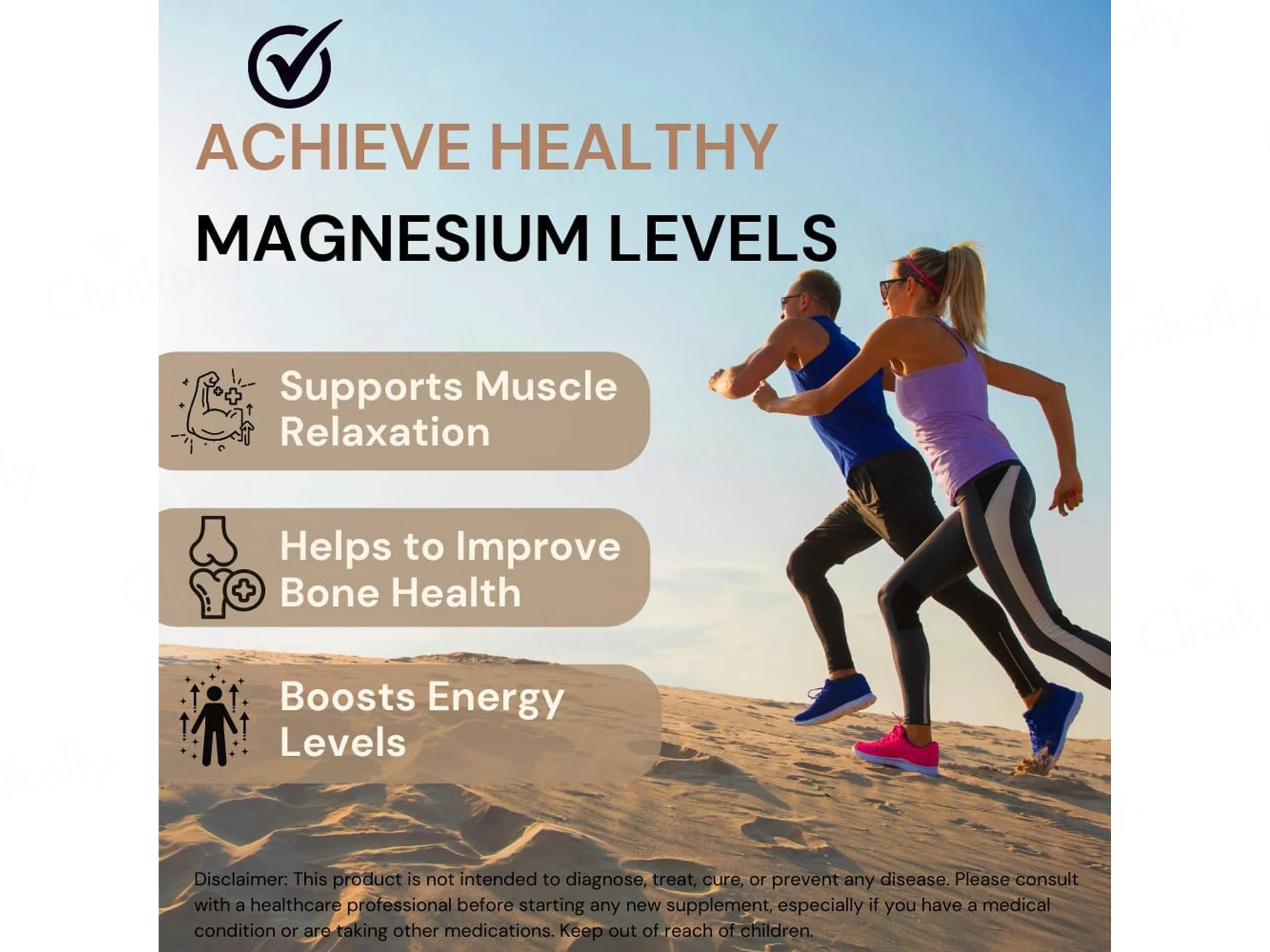 Pure Nutrition Magnesium Glycinate With Zinc Veg Tablet - Image 3