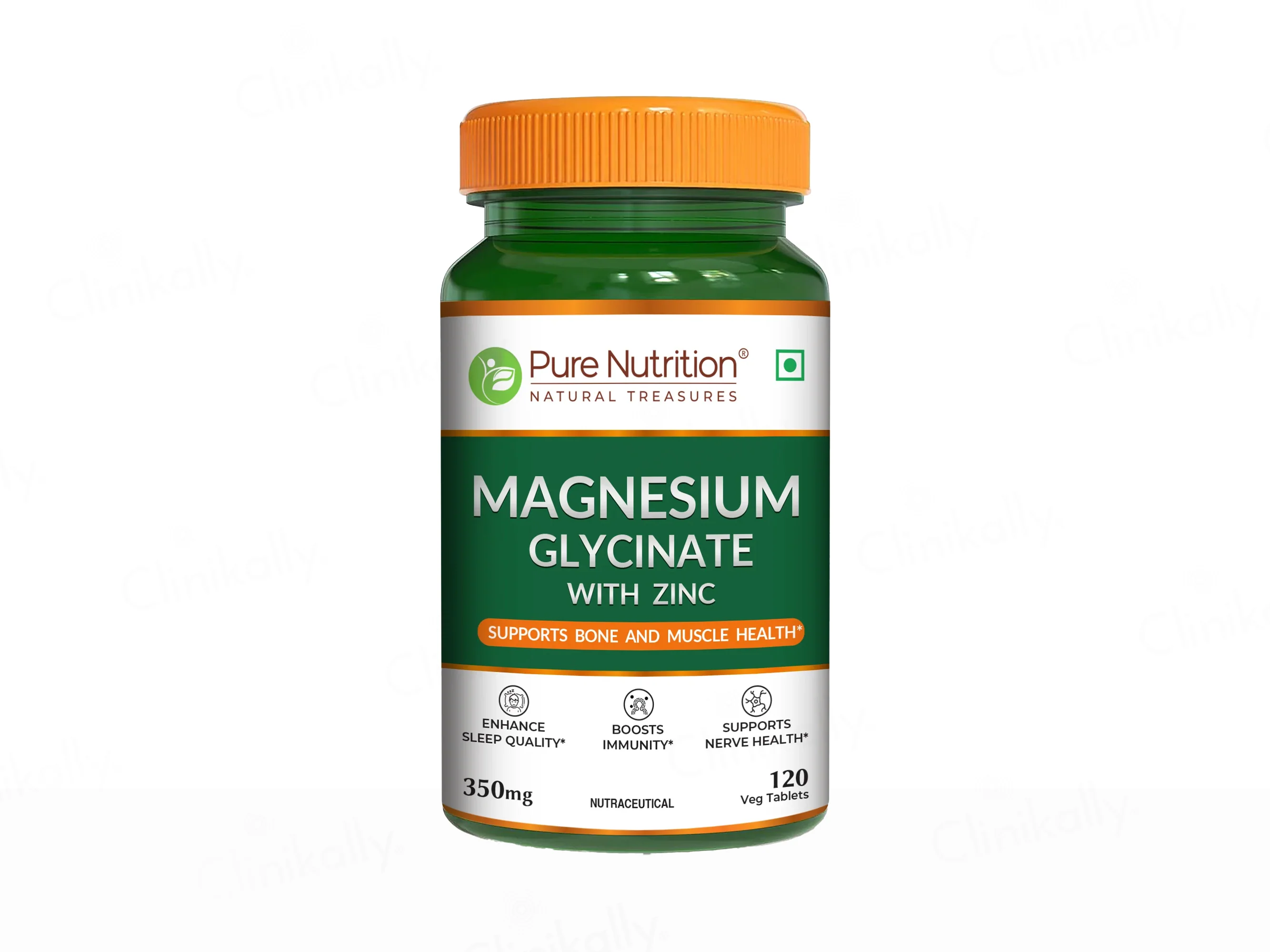 Pure Nutrition Magnesium Glycinate With Zinc Veg Tablet - Image 7