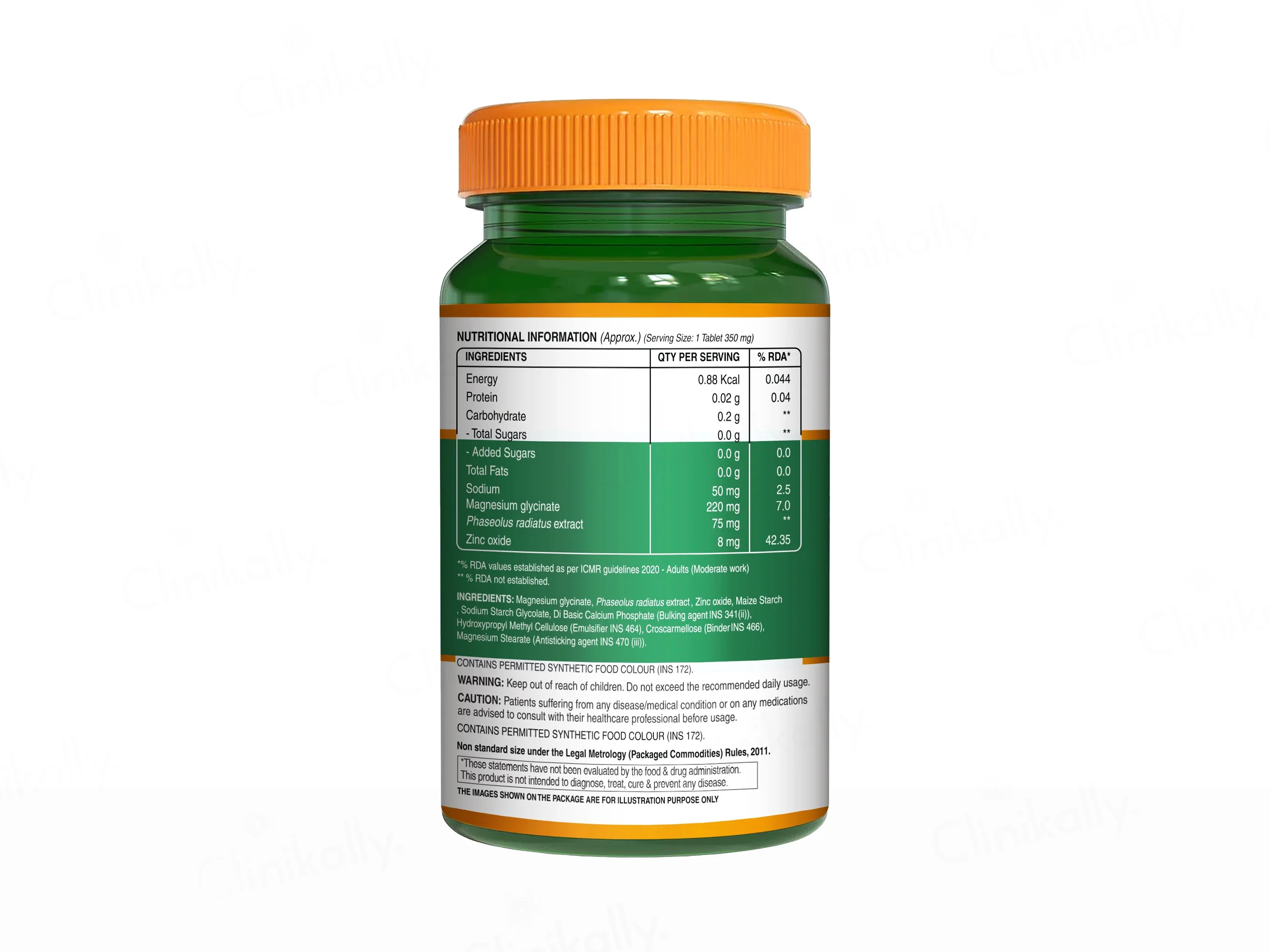 Pure Nutrition Magnesium Glycinate With Zinc Veg Tablet - Image 8