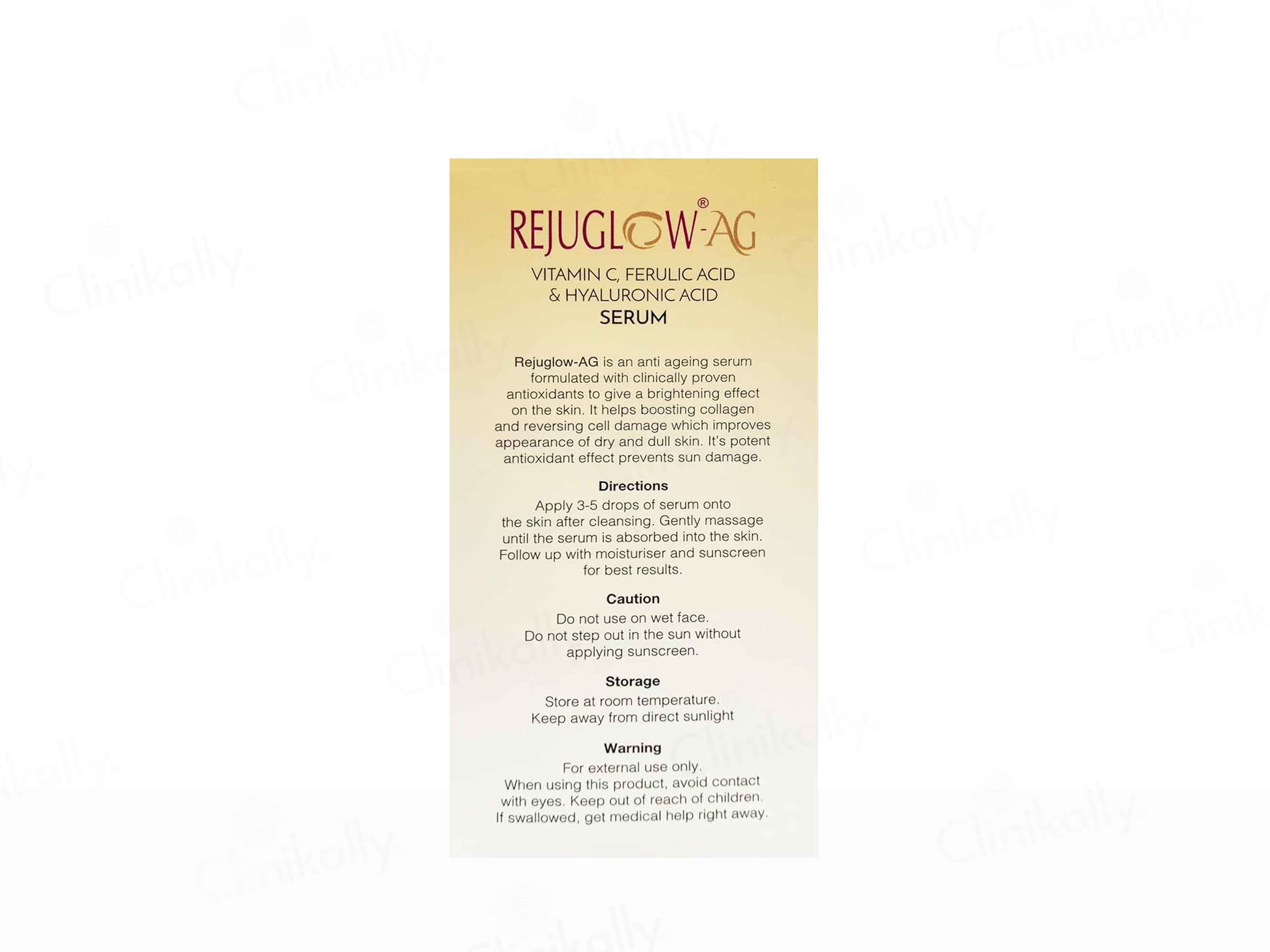 Rejuglow-AG Anti-Ageing Face Serum - Image 4