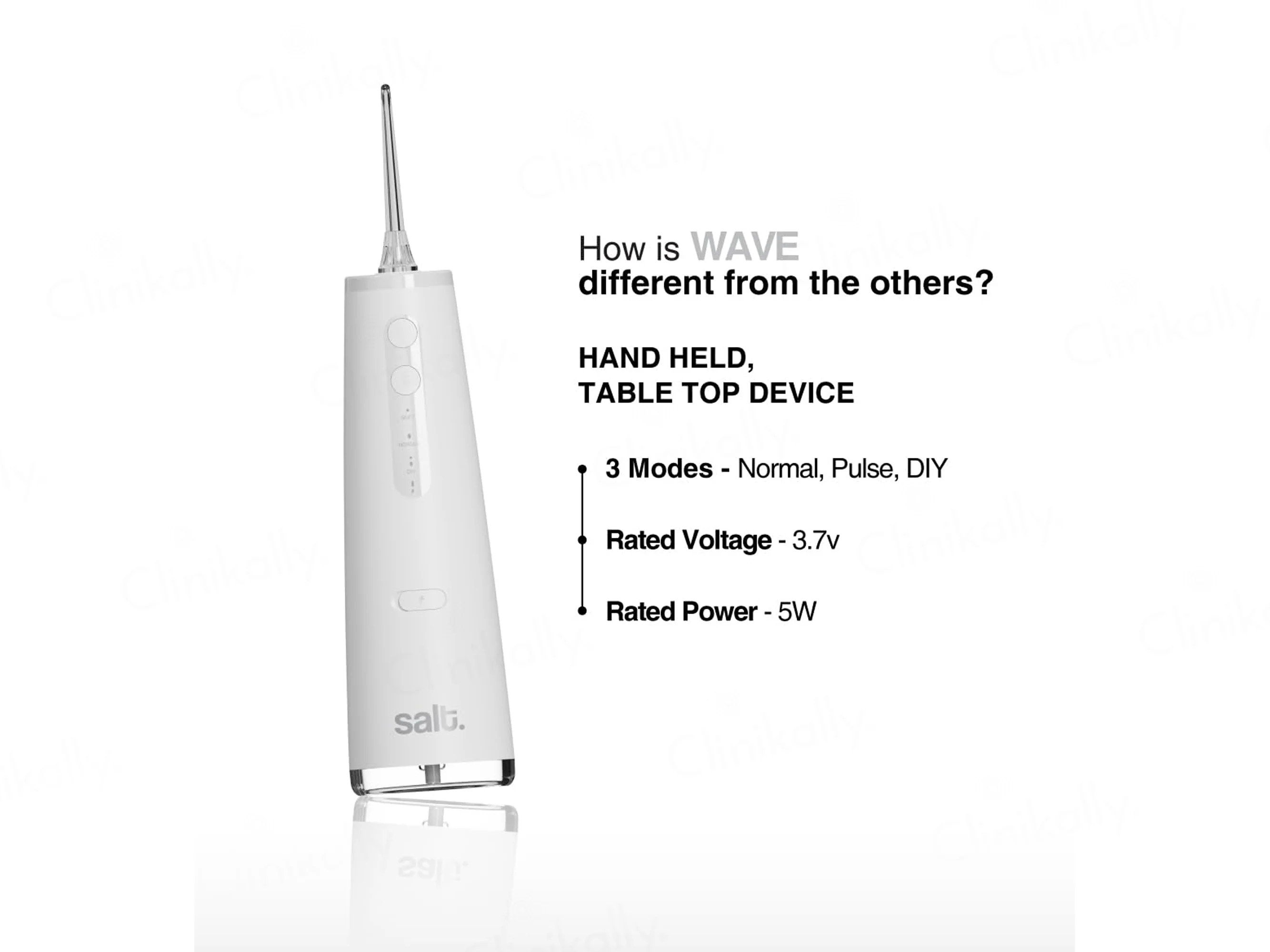 Salt. Wave Water Flosser - White - Image 3