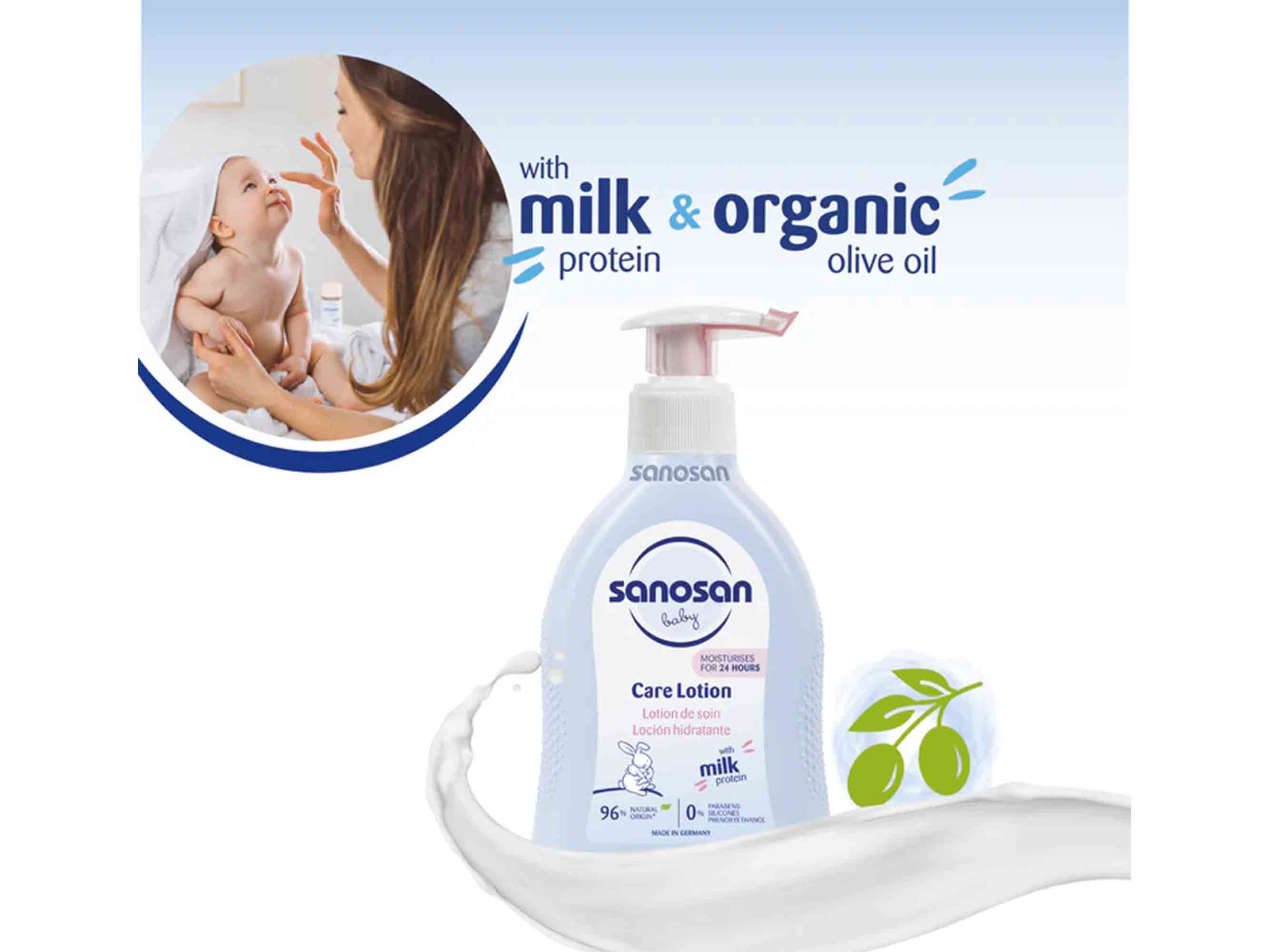 Sanosan Baby Milk Protein Care Lotion - Image 2