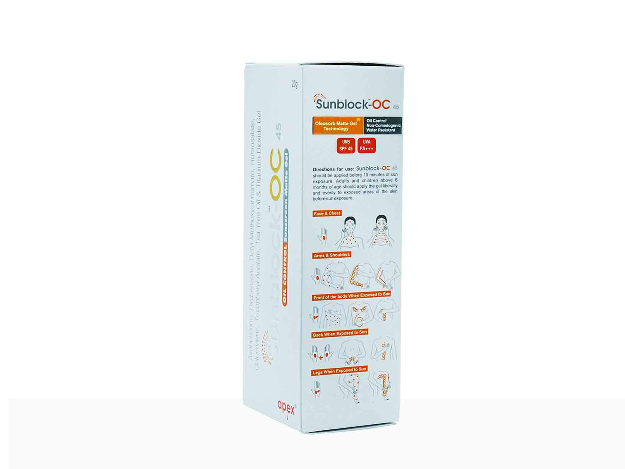Sunblock-OC 45 Oil Control Matte Gel - Image 2