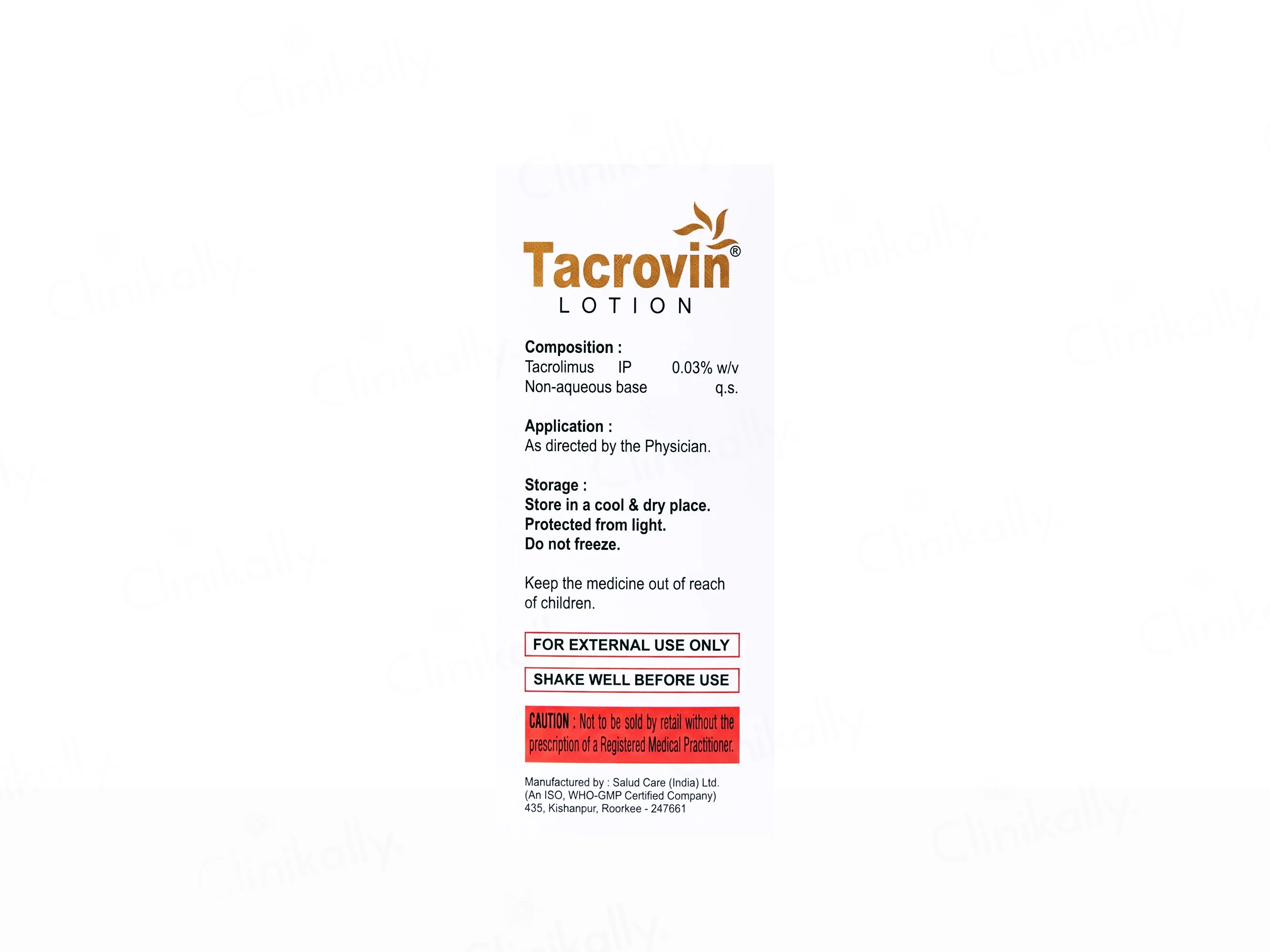 Tacrovin Lotion - Image 2