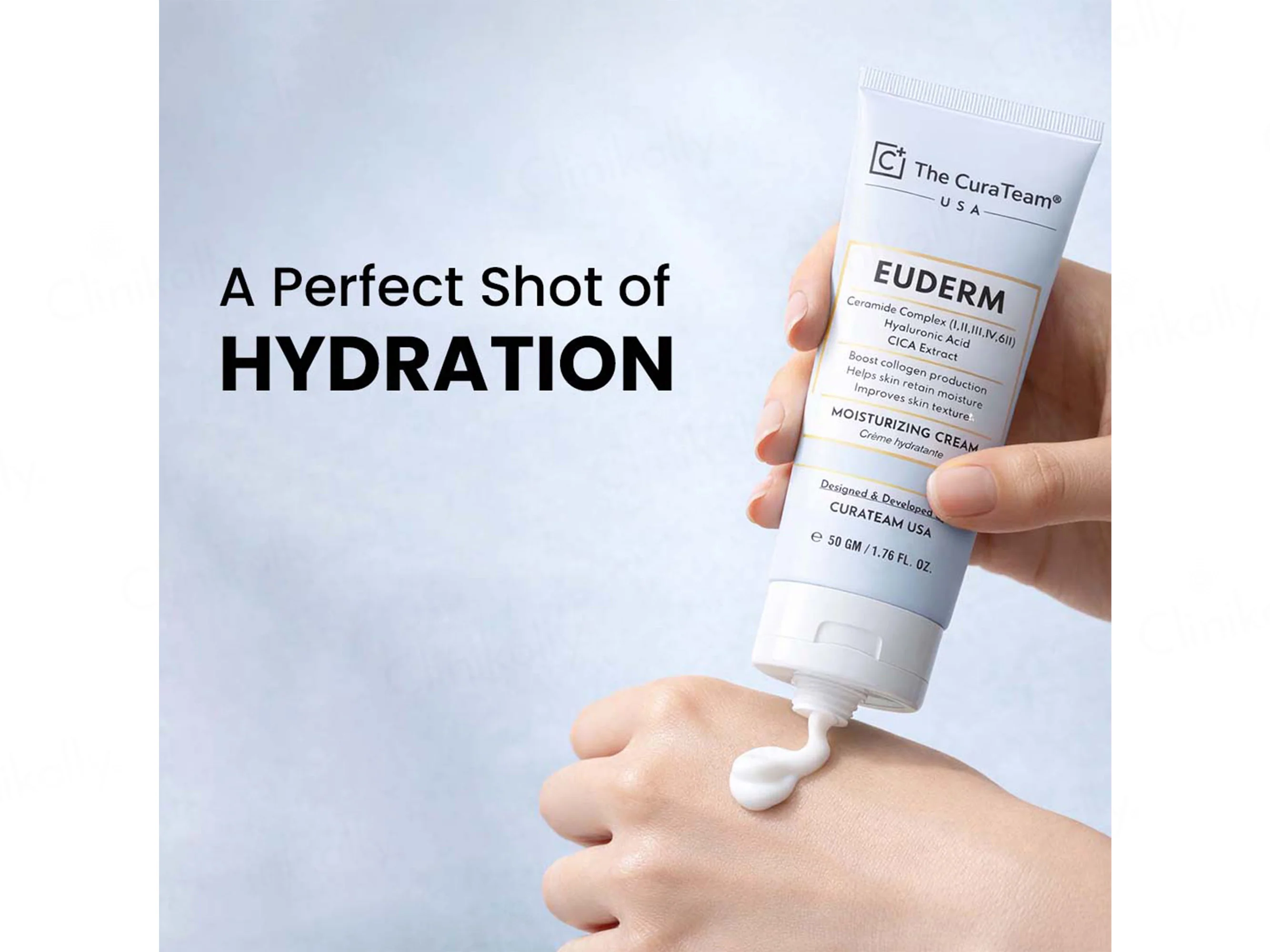 The CuraTeam Euderm Ceramide Hydration Moisturizing Cream - Image 2