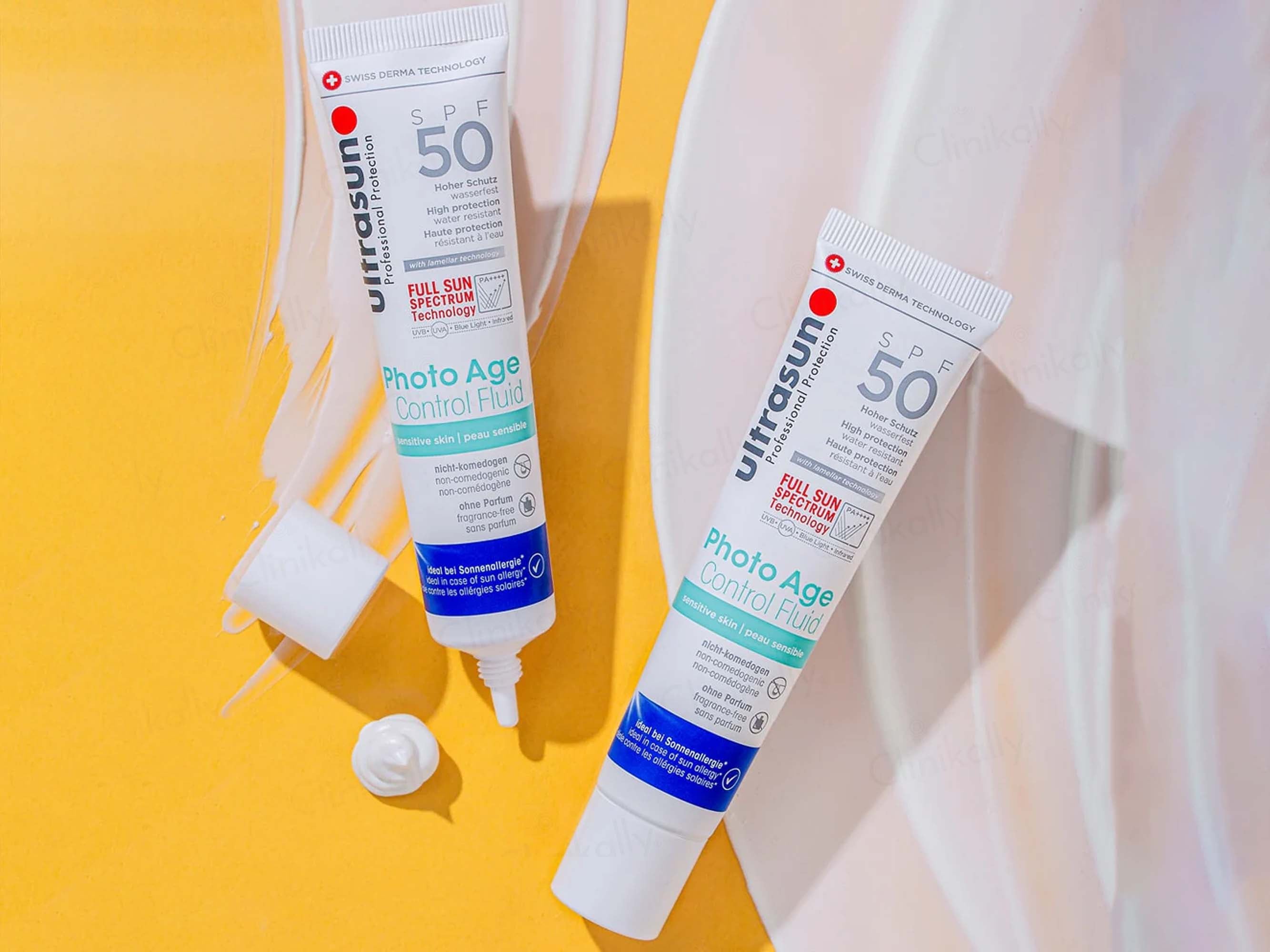 Ultrasun Photo Age Control Fluid Sunscreen For Sensitive Skin SPF 50 PA++++ - Image 4