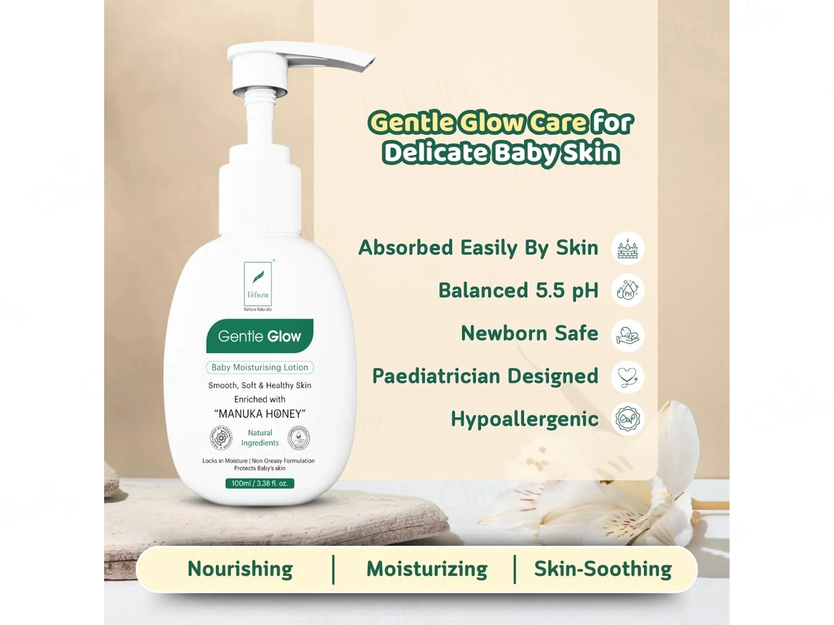 Velura Gentle Glow Baby Moisturising Lotion - Image 2
