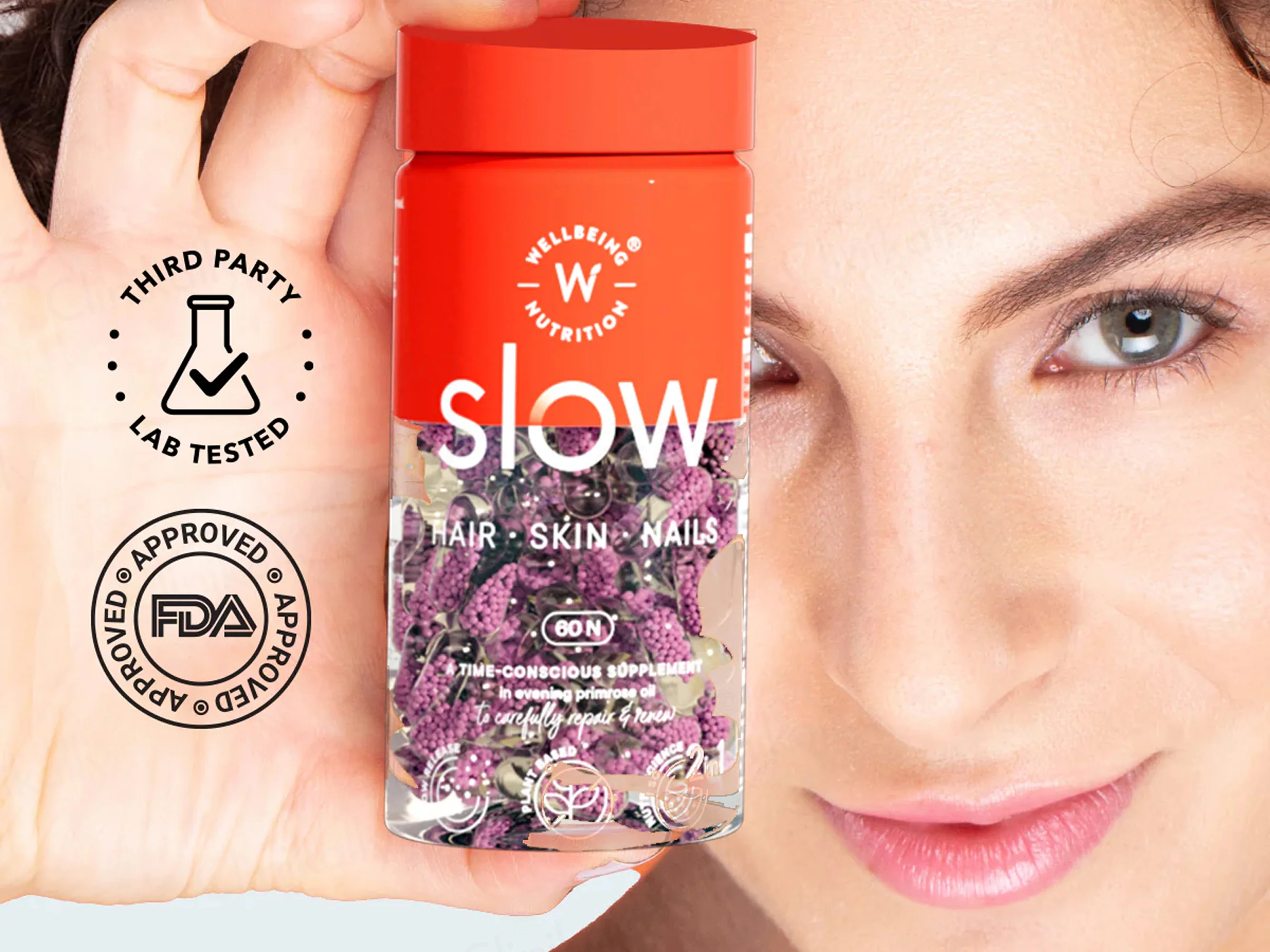 Wellbeing Nutrition Slow Hair & Skin & Nails Capsule - Image 7