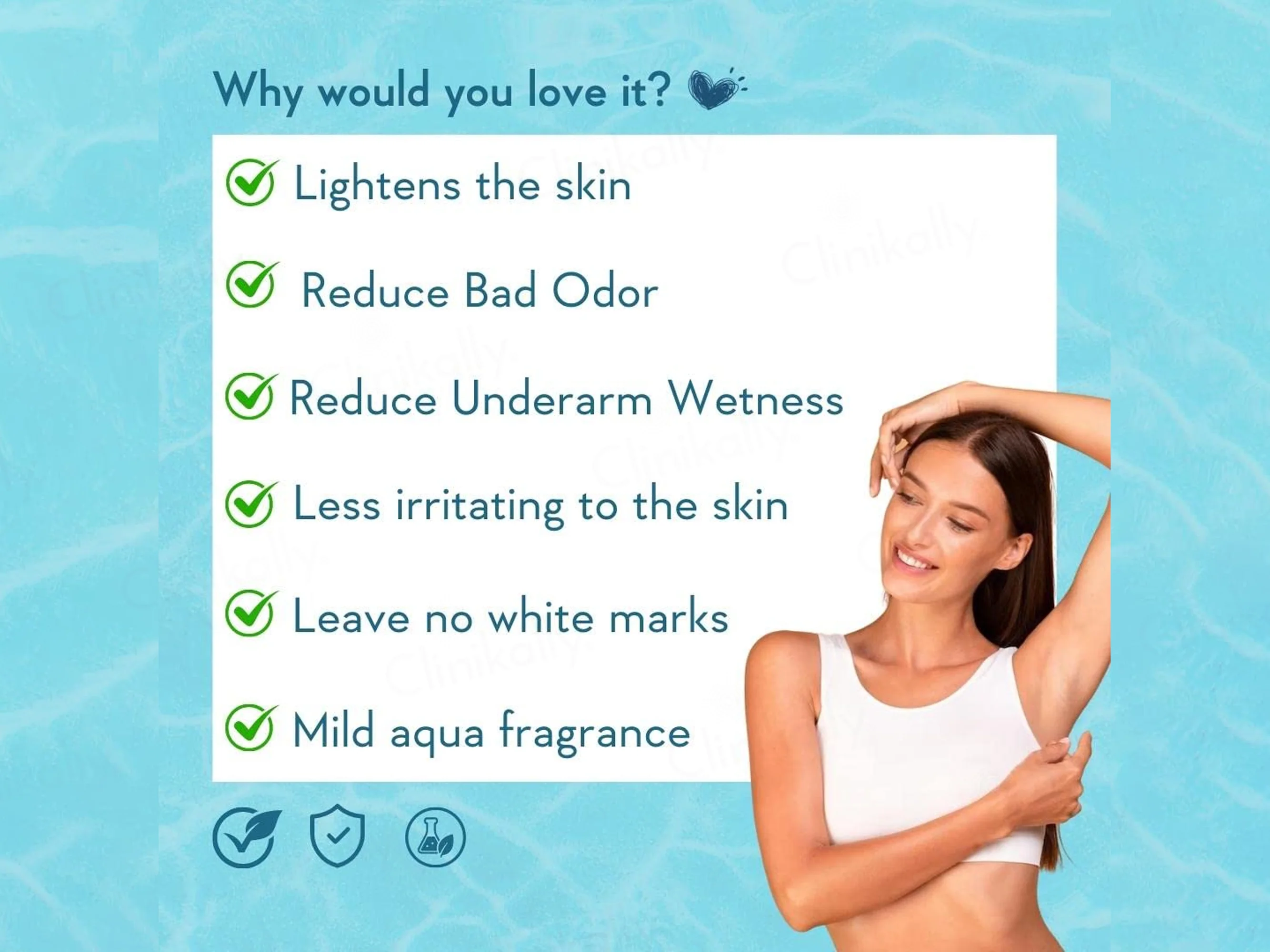 WishCare Aqua Fresh Under Arm Lightening & Odour Control Roll-On Serum - Image 4