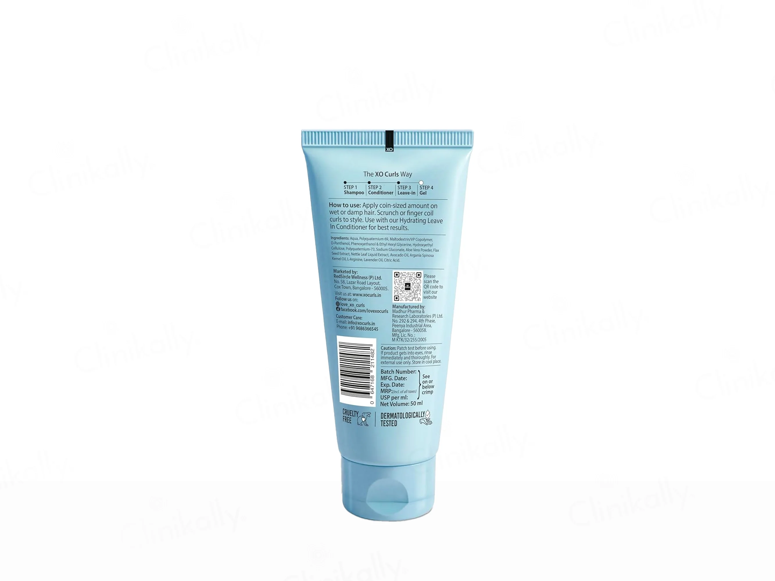 Xo Curls All Day Definition Hair Gel With Flax Seed, Argan & Avocado Oil - Image 2